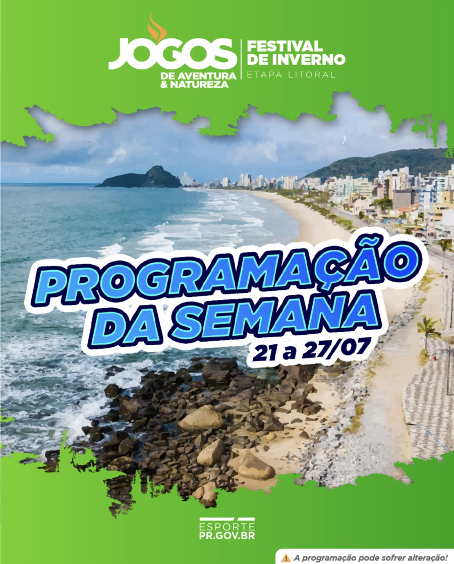Terceira semana dos Jogos de Aventura e Natureza agita o Litoral com oficinas, competições e muita adrenalina!