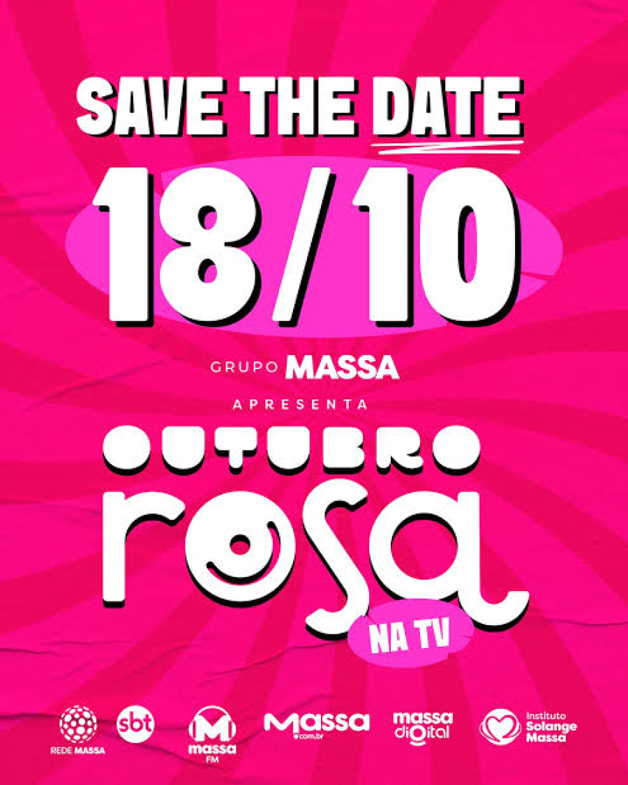 VEM AÍ: OUTUBRO ROSA NA TV! Grupo Massa e TV Evangelizar anunciam programação especial